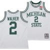 Tyson Walker Jersey #2 Michigan State Spartans 125th Basketball Anniversary 1990 Throwback White