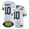 Tom Brady Jersey #10 Michigan Wolverines 1000 Wins Patch College Football White