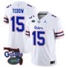 Tim Tebow Jersey #15 Florida Gators Vapor Limited Florida Map College Football White 4 Tim Tebow Jersey #15 Florida Gators Vapor Limited Florida Map College Football White