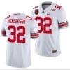 TreVeyon Henderson Jersey #32 Ohio State Buckeyes Ohio Stadium Patch College Football White 7 TreVeyon Henderson Jersey #32 Ohio State Buckeyes Ohio Stadium Patch College Football White