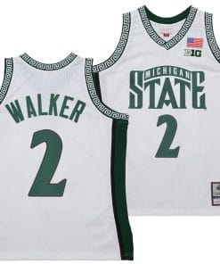 Tyson Walker Jersey #2 Michigan State Spartans 125th Basketball Anniversary 1999 Throwback White