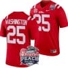 Trey Washington Jersey #25 Ole Miss Rebels Peach Bowl Patch 2024 College Football Red 4 Trey Washington Jersey #25 Ole Miss Rebels Peach Bowl Patch 2024 College Football Red