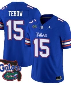 Tim Tebow Jersey #15 Florida Gators Vapor Limited Florida Map College Football Royal