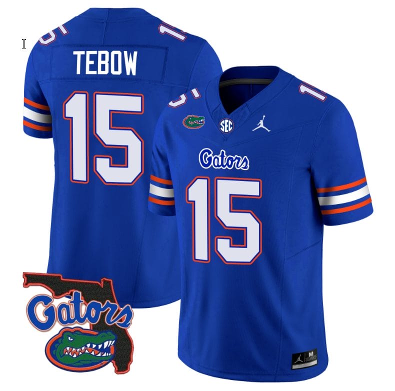Tim Tebow Jersey #15 Florida Gators Vapor Limited Florida Map College Football Royal 1 Tim Tebow Jersey #15 Florida Gators Vapor Limited Florida Map College Football Royal