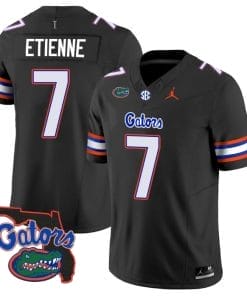 Trevor Etienne Jersey #7 Florida Gators Vapor Limited Florida Map College Football Black