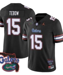 Tim Tebow Jersey #15 Florida Gators Vapor Limited College Football Black