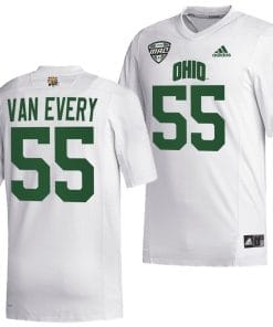 Vance Van Every Jersey #55 Ohio Bobcats College Football Uniform White