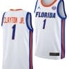 Walter Clayton Jr Jersey #1 Florida Gators Limited College Basketball 2023-24 Home White 5 Walter Clayton Jr Jersey #1 Florida Gators Limited College Basketball 2023-24 Home White