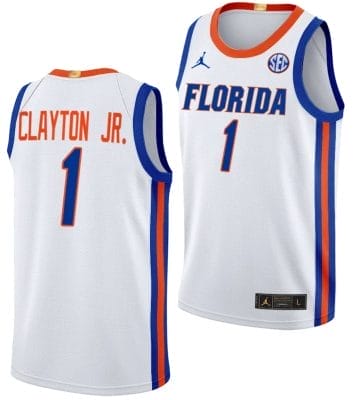 Walter Clayton Jr Jersey #1 Florida Gators Limited College Basketball 2023-24 Home White