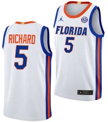 Will Richard Jersey #5 Florida Gators Limited College Basketball 2023-24 Home White