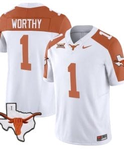 Xavier Worthy Jersey #1 Texas Longhorn Vapor Limited College Football Inverted