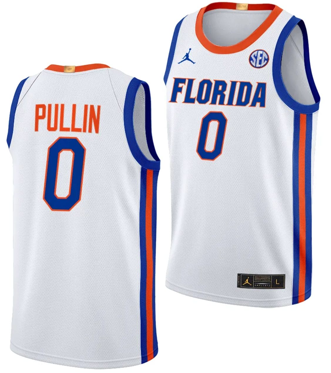 Zyon Pullin Jersey #0 Florida Gators Limited College Basketball 2023-24 Home White 1 Zyon Pullin Jersey #0 Florida Gators Limited College Basketball 2023-24 Home White