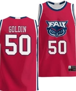 Vladislav Goldin Jersey #50 FAU Owls NIL College Basketball Lightweight Red