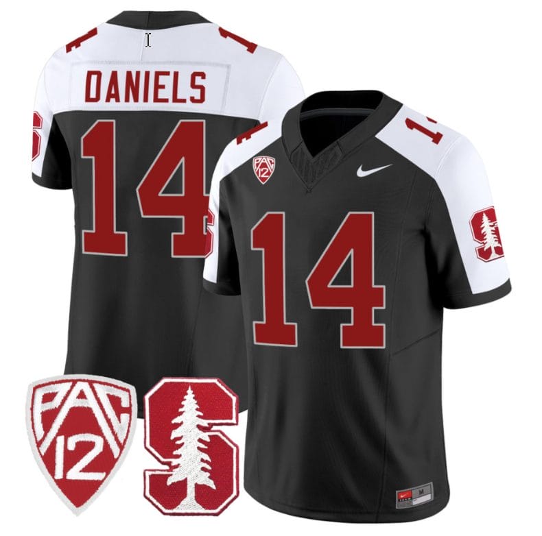 Ashton Daniels Jersey #14 Standford Cardinal Jersey Vapor Limited College Football Black Alternate 1 Ashton Daniels Jersey #14 Standford Cardinal Jersey Vapor Limited College Football Black Alternate