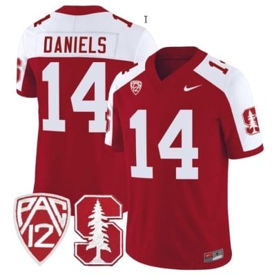 Ashton Daniels Jersey #14 Standford Cardinal Jersey Vapor Limited College Football Crimson Alternate
