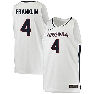 Armaan Franklin Jersey #4 Virginia Cavaliers College Basketball Stitched White 8 Armaan Franklin Jersey #4 Virginia Cavaliers College Basketball Stitched White