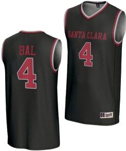 Adama Bal Jersey #4 Santa Clara Broncos Basketball NIL Lightweight Black