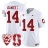 Ashton Daniels Jersey #14 Standford Cardinal Jersey Vapor Limited College Football White