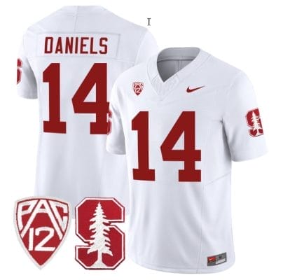 Ashton Daniels Jersey #14 Standford Cardinal Jersey Vapor Limited College Football White