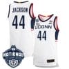 Andre Jackson Jersey #44 UConn Huskies 2023 National Champions College Basketball White Home