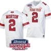 Behren Morton Jersey #2 Texas Tech Red Raiders Independence Bowl Patch Football 2023 White 5 Behren Morton Jersey #2 Texas Tech Red Raiders Independence Bowl Patch Football 2023 White
