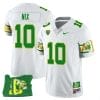 Bo Nix Jersey #10 Oregon Ducks ‘Mighty Oregon’ Throwback Football Oregon State White