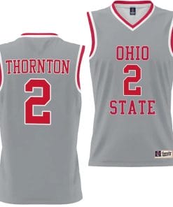 Bruce Thornton Jersey #2 Ohio State Buckeyes College Basketball Lightweight Gray