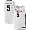 Ben Vander Plas Jersey #5 Virginia Cavaliers College Basketball Stitched White