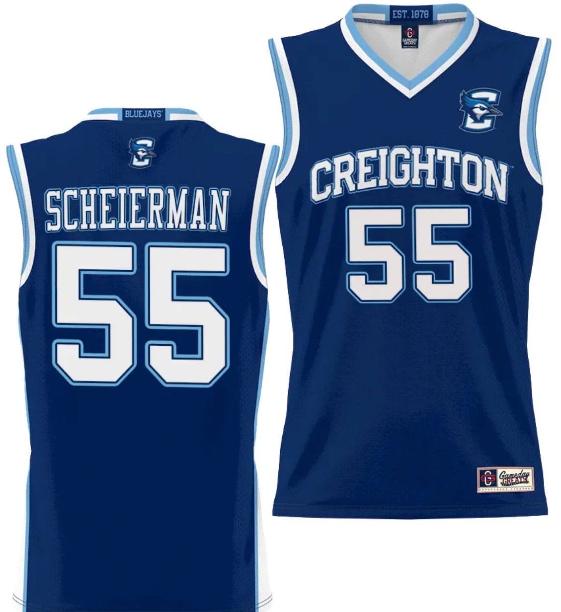 Baylor Scheierman Jersey #55 Creighton Bluejays College NIL Basketball Lightweight Blue 1 Baylor Scheierman Jersey #55 Creighton Bluejays College NIL Basketball Lightweight Blue