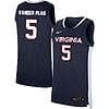Ben Vander Plas Jersey #5 Virginia Cavaliers College Basketball Stitched Navy 4 Ben Vander Plas Jersey #5 Virginia Cavaliers College Basketball Stitched Navy