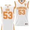 Bernard King Jersey #53 Tennessee Volunteers NIL College Basketball Lightweight White