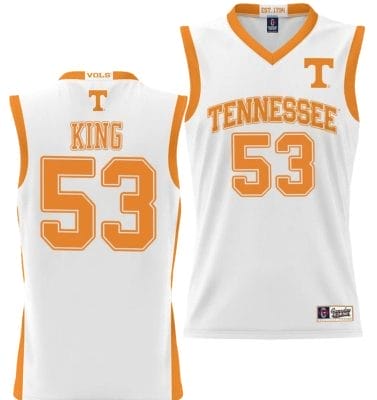 Bernard King Jersey #53 Tennessee Volunteers NIL College Basketball Lightweight White