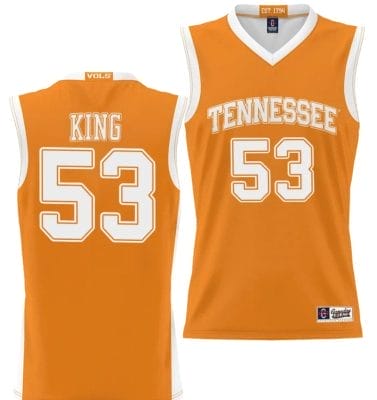 Bernard King Jersey #53 Tennessee Volunteers NIL College Basketball Lightweight Orange