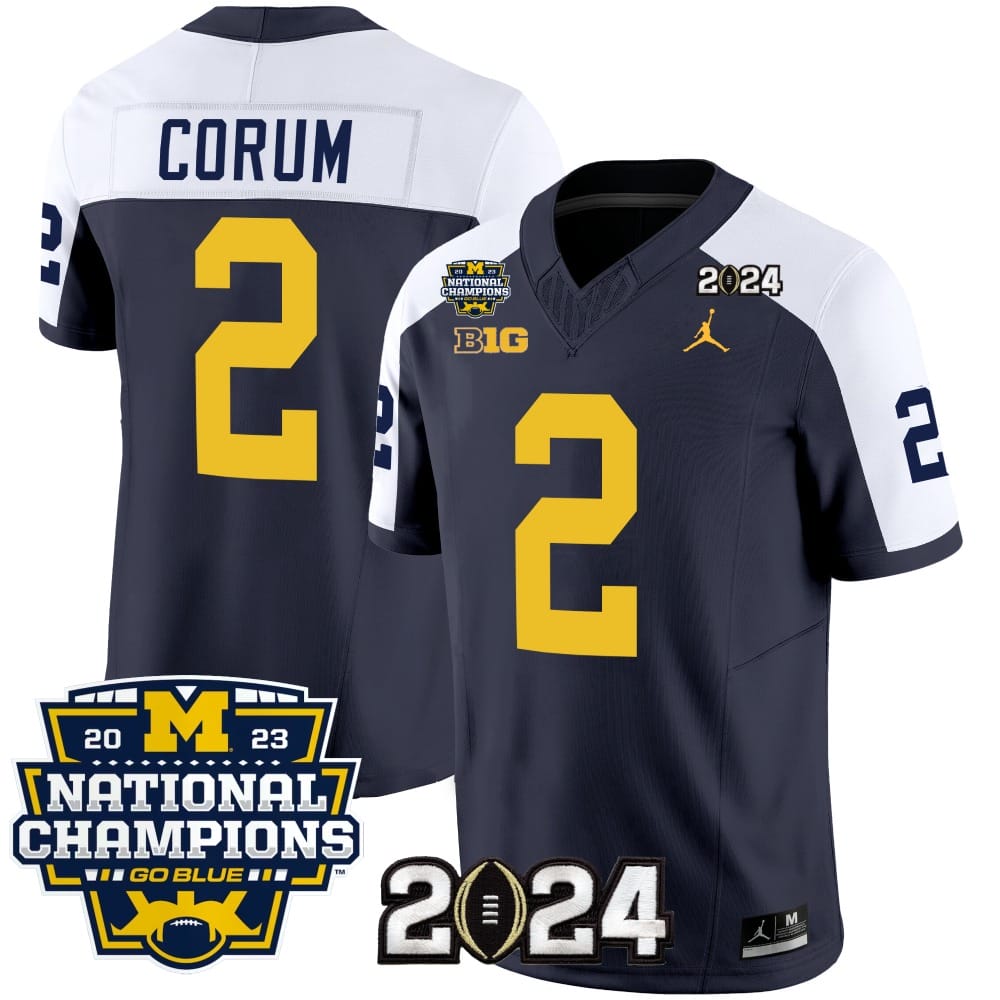 Blake Corum Jersey #2 Michigan Wolverines Vapor Limited Football 2024 National Champions Patch Alternate 1 Blake Corum Jersey #2 Michigan Wolverines Vapor Limited Football 2024 National Champions Patch Alternate