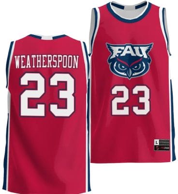Brandon Weatherspoon Jersey #23 FAU Owls NIL Basketball Lightweight Red 8 Brandon Weatherspoon Jersey #23 FAU Owls NIL Basketball Lightweight Red