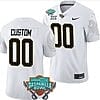 Custom UCF Knights Jersey Name and Number 2023 Gasparilla Bowl Patch Football White