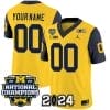 Custom Michigan Wolverines Jersey Name and Number Vapor Limited Football 2024 National Champions Patch Navy Sleeves 5 Custom Michigan Wolverines Jersey Name and Number Vapor Limited Football 2024 National Champions Patch Navy Sleeves