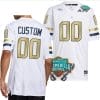 Custom Georgia Tech Yellow Jackets Jersey Name and Number 2023 Gasparilla Bowl Patch Football White