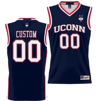 Custom UConn Huskies Jersey Name and Number NIL College Basketball Lightweight Navy 8 C8T0TQX 1