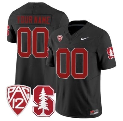 Custom Standford Cardinal Jersey Name and Number Vapor Limited College Football Black 8 Custom Standford Cardinal Jersey Name and Number Vapor Limited College Football Black