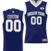 Custom BYU Cougars Jersey Name and Number NIL College Basketball Jersey Lightweight Navy