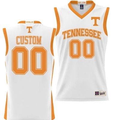 Custom Tennessee Vols Jersey Name and Number NIL College Basketball Lightweight White 8 Custom Tennessee Vols Jersey Name and Number NIL College Basketball Lightweight White