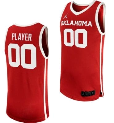 Custom Oklahoma Sooners Jersey Name and Number College Basketball Crimson