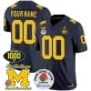 Custom Michigan Wolverines Jersey Name and Number 1000 Wins Rose Bowl Patch Navy 4 Custom Michigan Wolverines Jersey Name and Number 1000 Wins Rose Bowl Patch Navy