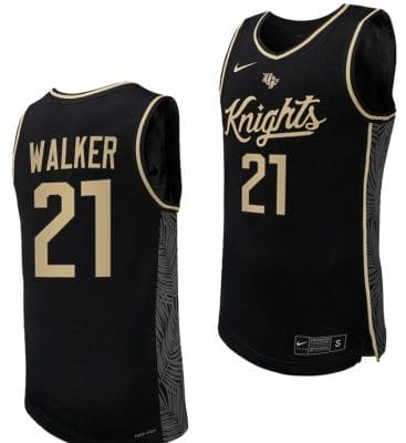 CJ Walker Jersey #21 UCF Knights Replica College Basketball Uniform Black