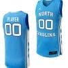 Custom North Carolina Tar Heels Jersey Name and Number College Basketball Blue