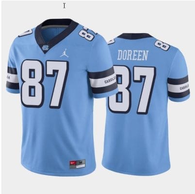Colby Doreen Jersey #87 North Carolina Tar Heels College Football All Stitched Blue 8 Colby Doreen Jersey #87 North Carolina Tar Heels College Football All Stitched Blue