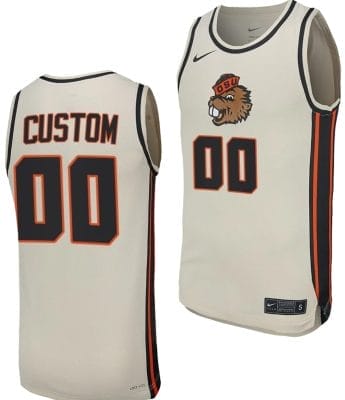 Custom Oregon State Beavers Jersey Name and Number College Basketball Replica Uniform White