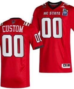 Custom NC State Wolfpack Jersey Name and Number 2023 Pop-Tarts Bowl Football Red
