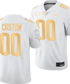 Custom UCF Knights Jersey Name and Number Light Mode College Football White Golden